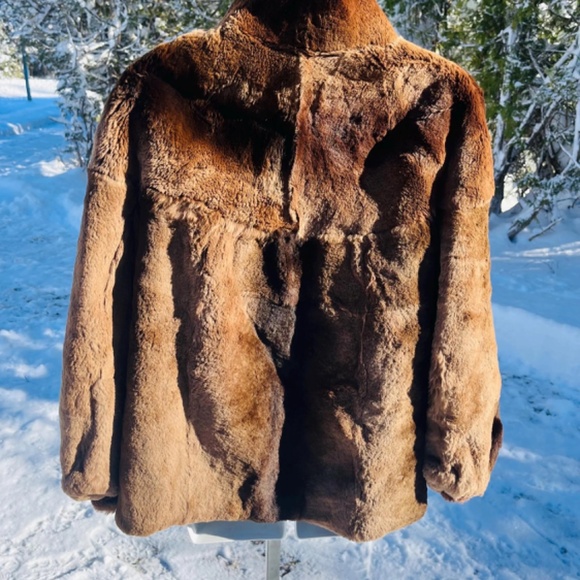 Vintage Hong Kong Fur Co Sheared Beaver Fur Jacket - Picture 4 of 6